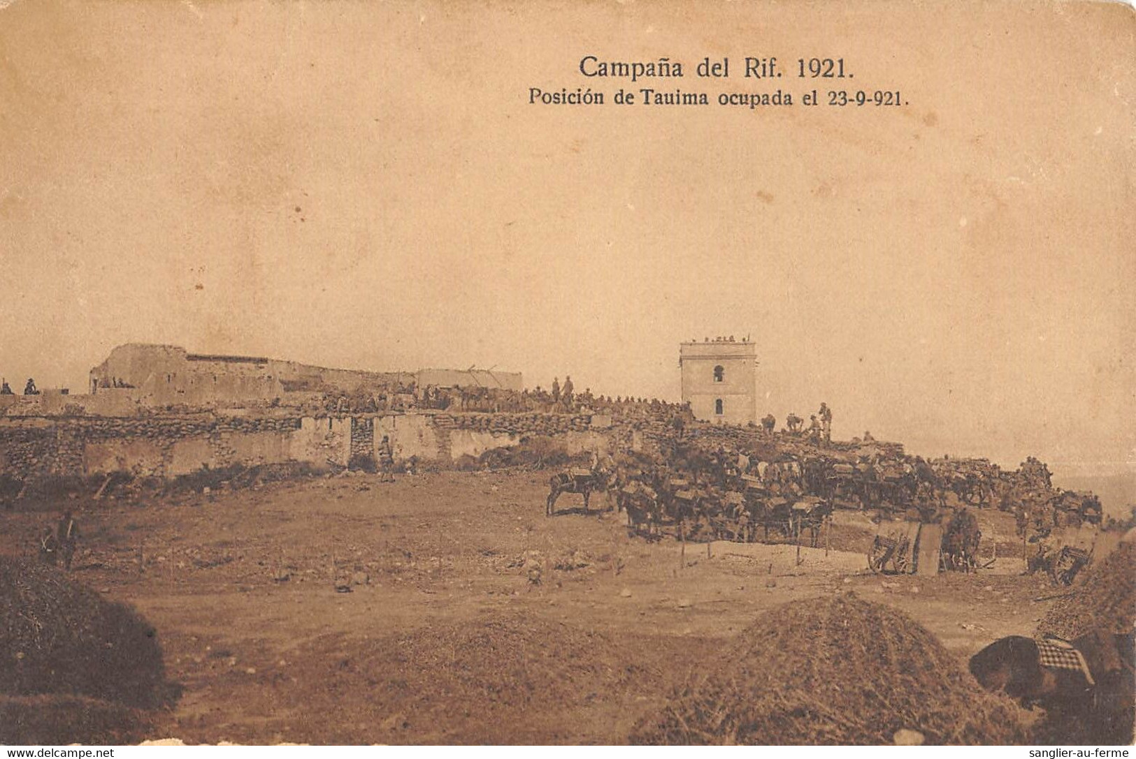 CPA MAROC CAMPANA DEL RIF 1921 POSICION DE TAUIMA OCUPADA EL 23 9 921 - Other & Unclassified