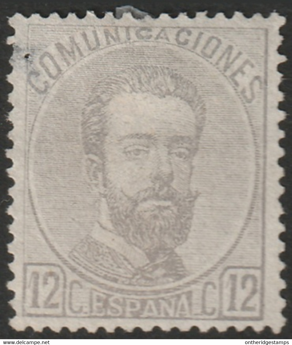Spain 1872 Sc 182 Ed 122 MNG(*) Corner Thin/pinhole - Unused Stamps