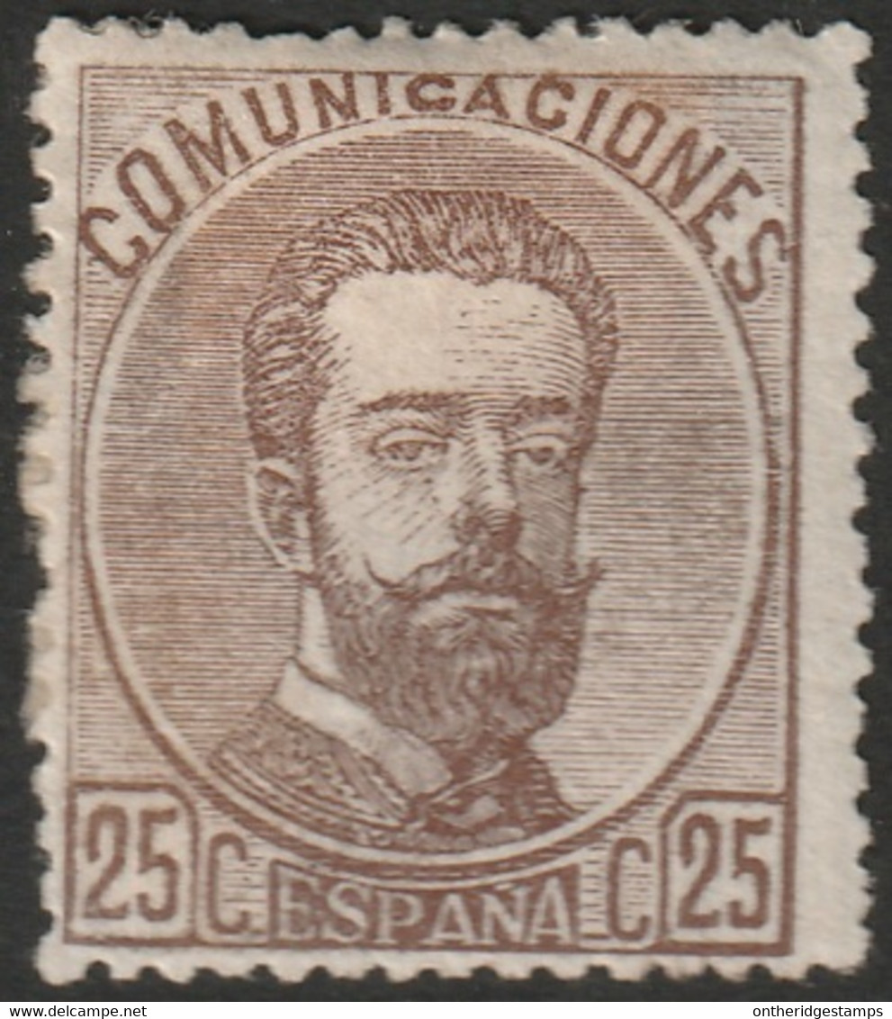 Spain 1872 Sc 184 Ed 124 MH* Paper Adhesion - Neufs