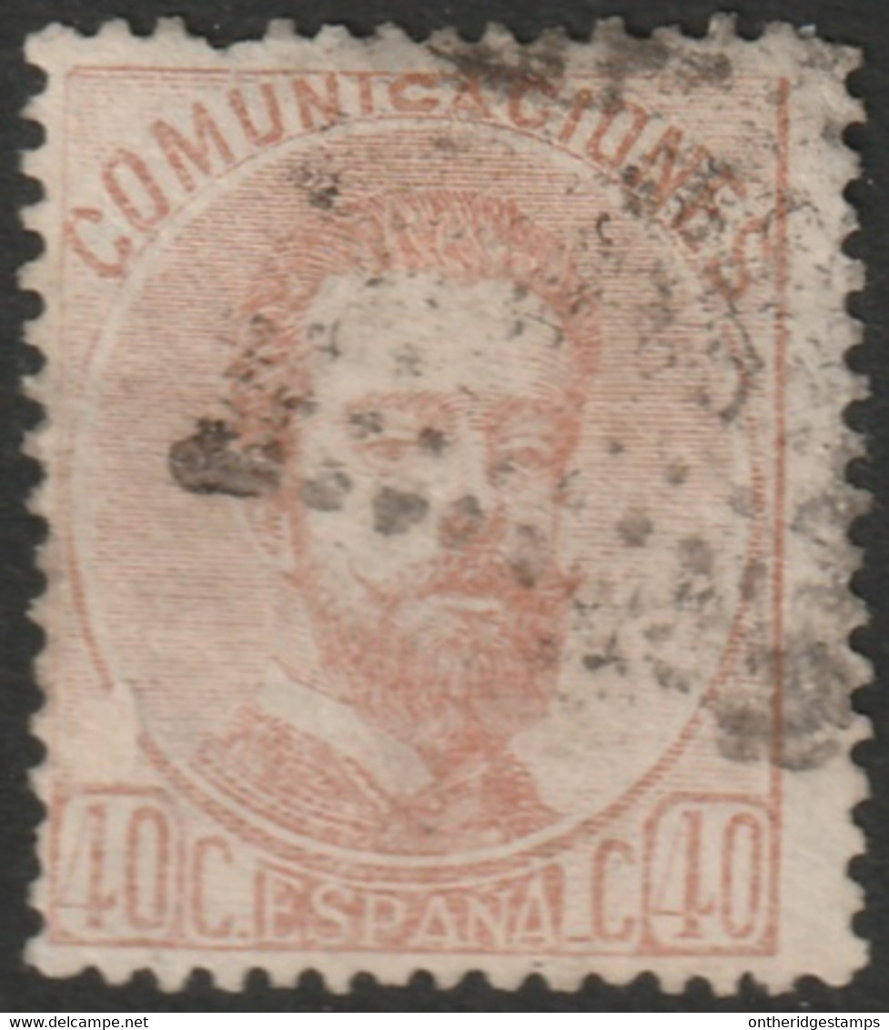 Spain 1872 Sc 185 Ed 125 Used Rombo De Puntos Cancel - Usados