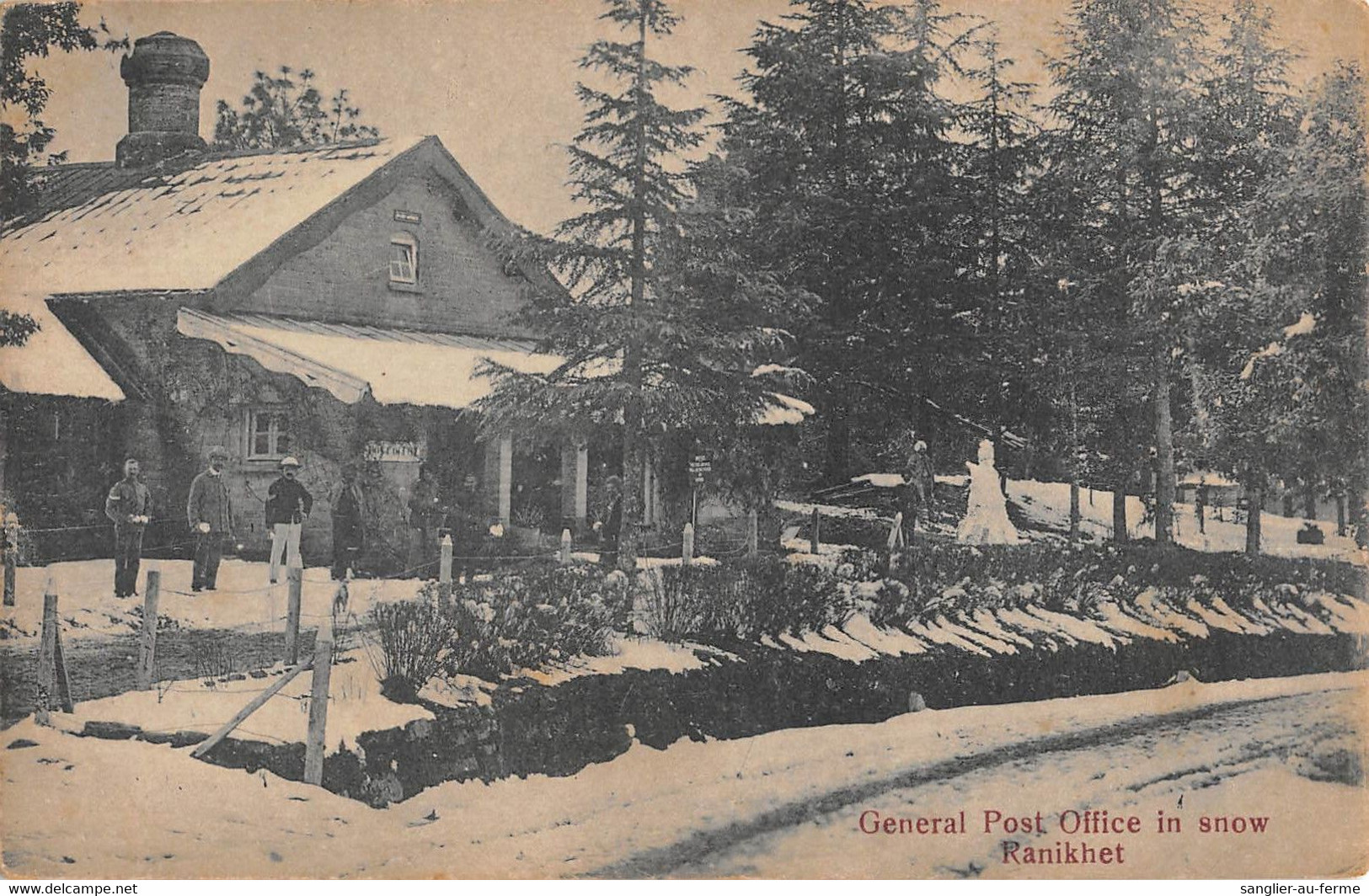 CPA ASIE INDE GENERAL POST OFFICE IN SNOW RANIKHET - Indien