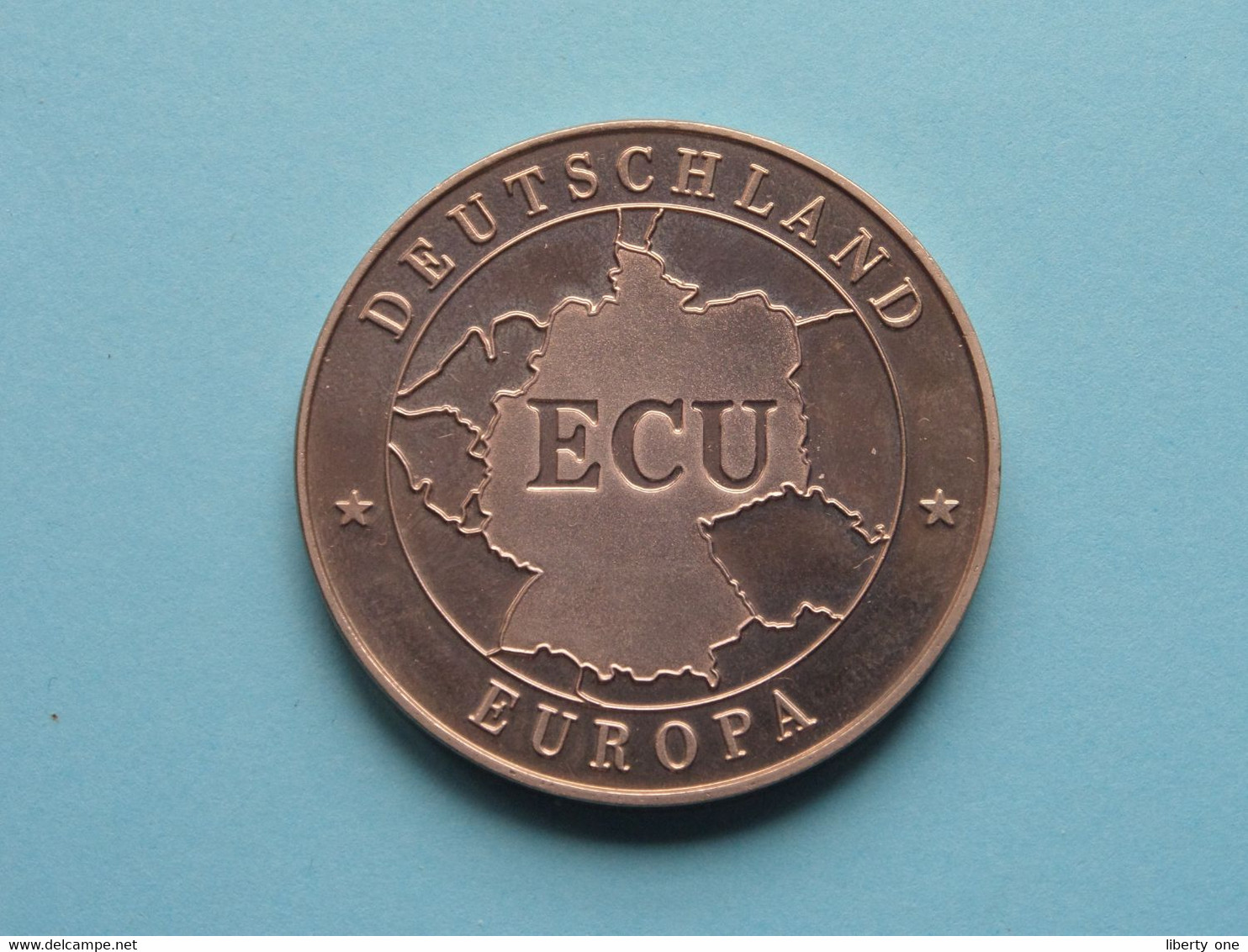 1992 > ECU DEUTSCHLAND - EUROPA Einigkeit / Recht / Freiheit ( For Grade, Please See Photo ) ! - Monete Allungate (penny Souvenirs)