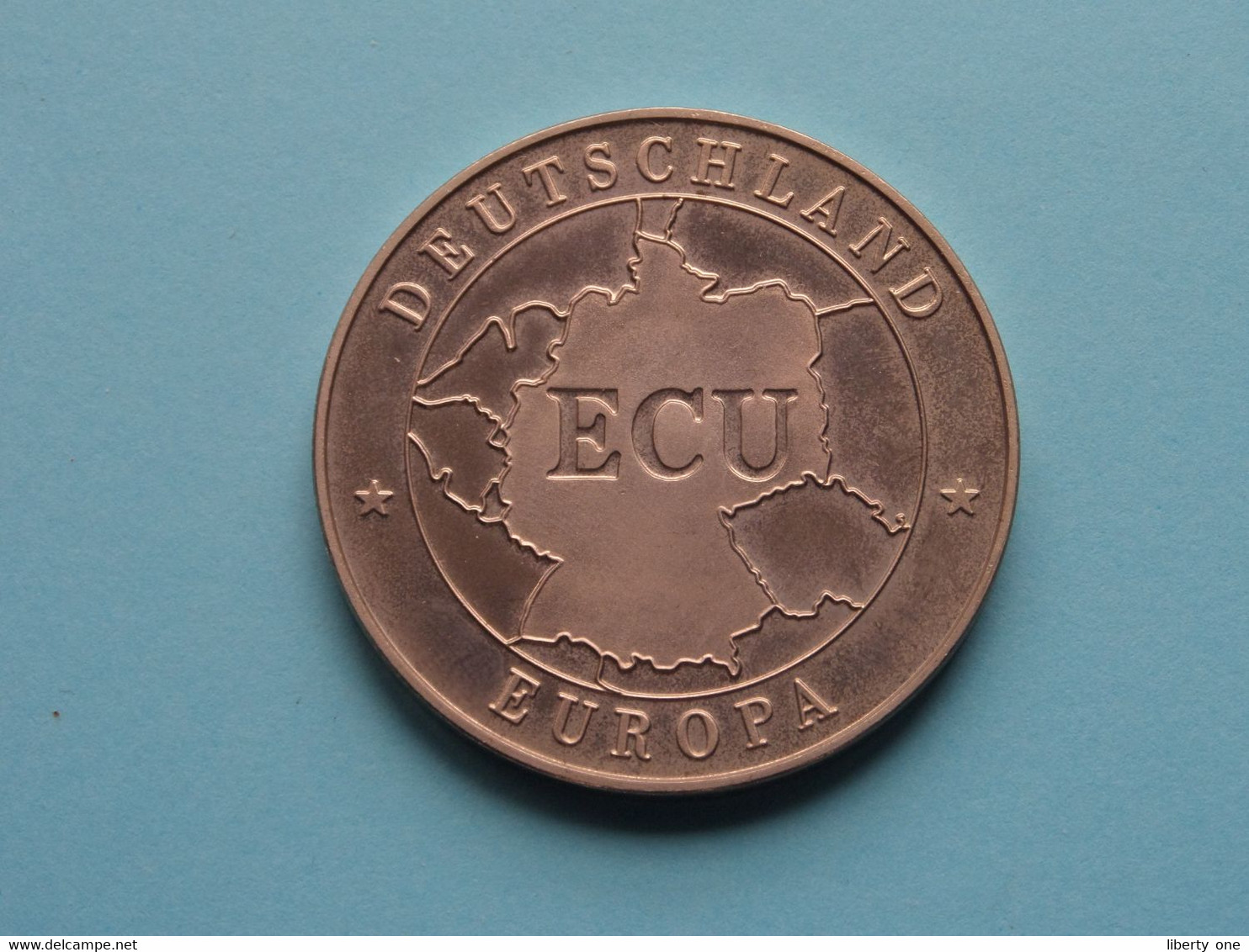 1992 > ECU DEUTSCHLAND - EUROPA Einigkeit / Recht / Freiheit ( For Grade, Please See Photo ) ! - Elongated Coins