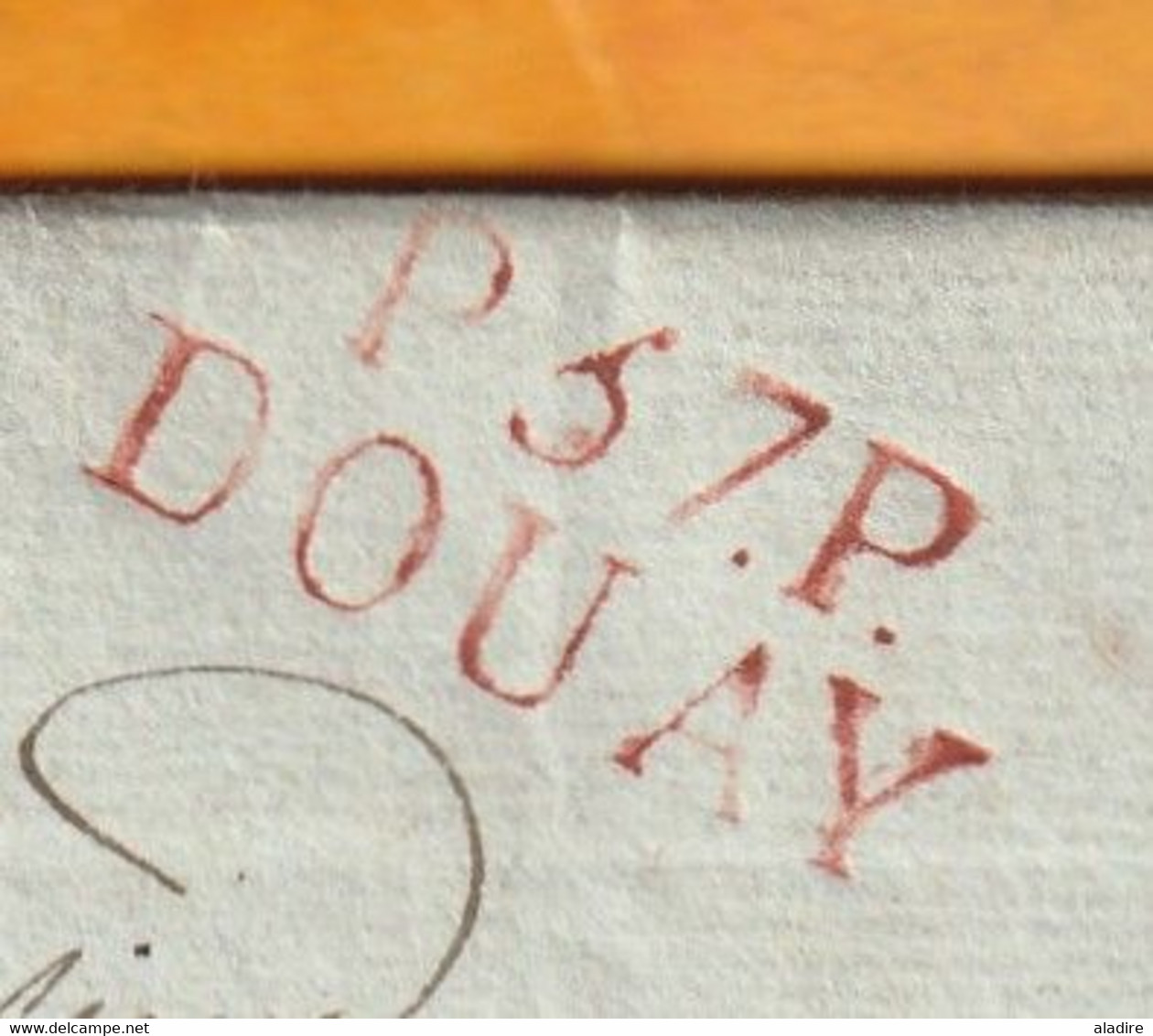 1813 - Marque Postale P37P DOUAY Sur Lettre Pliée Avec Corresp De 2 P  Vers TOURNAY, Tournai, Dept Conquis, Auj Belgique - 1801-1848: Voorlopers XIX