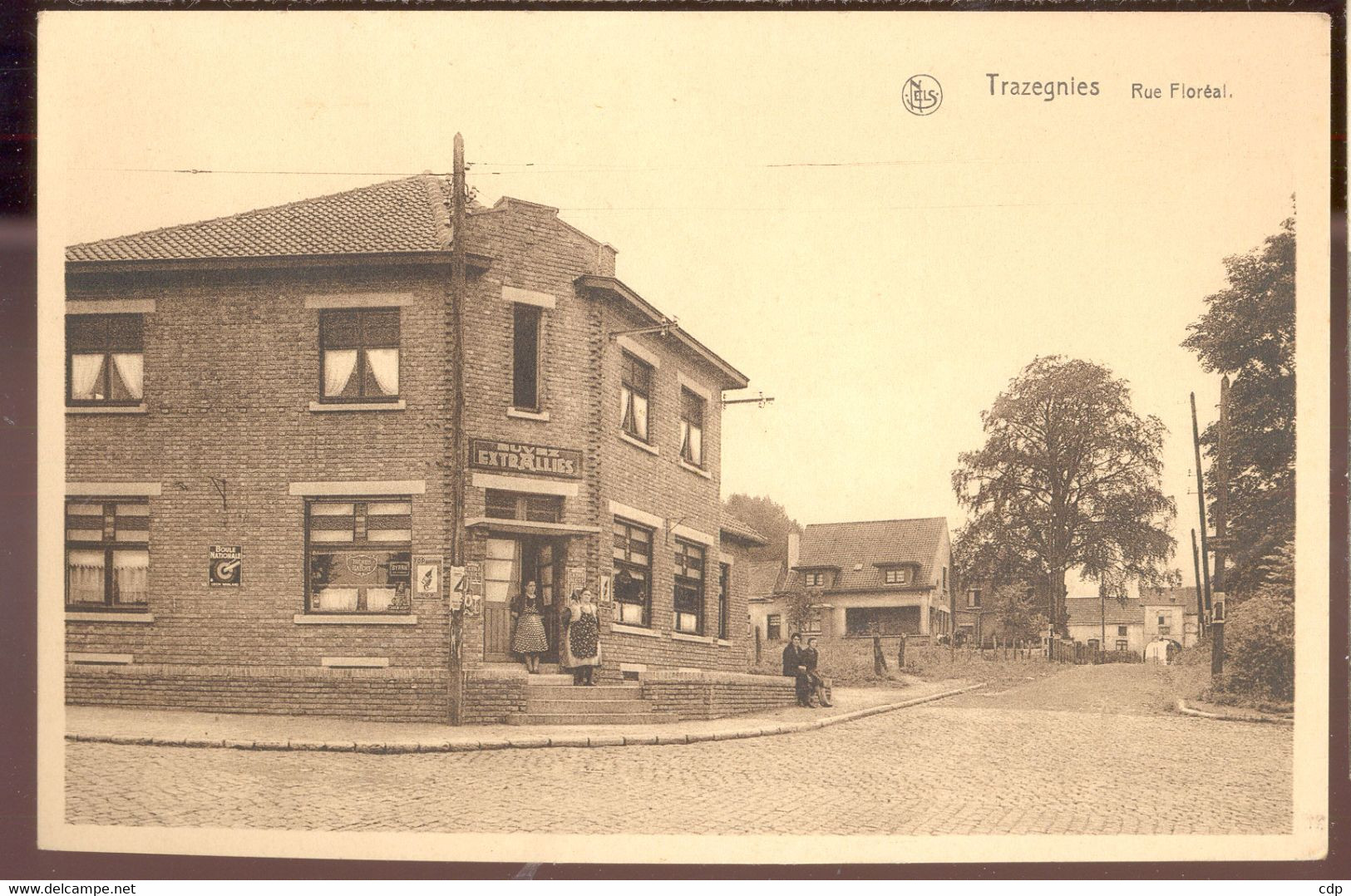 Cpa Trazegnies   Café - Courcelles