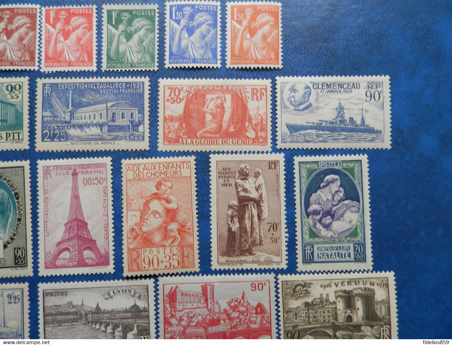 FRANCE ANNEE COMPLETE 1939 SOIT 32 TIMBRES NEUFS TRACE 1ER CHOIX (voir Détail Et Photos) - ....-1939