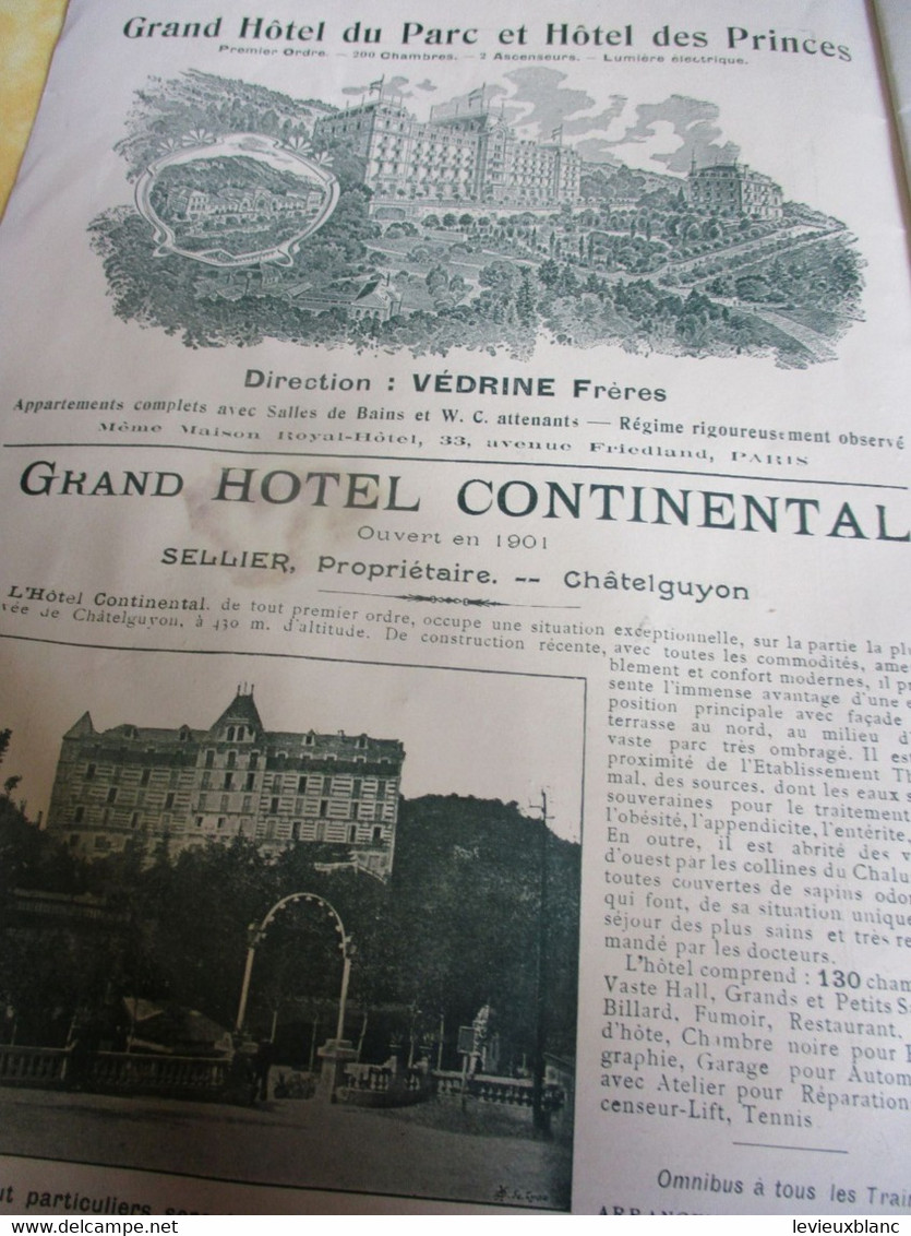 Châtel-Guyon Journal /N°20/ Duchesne /CHATEL-GUYON -LES-BAINS  / 1908               VPN384 - Railway