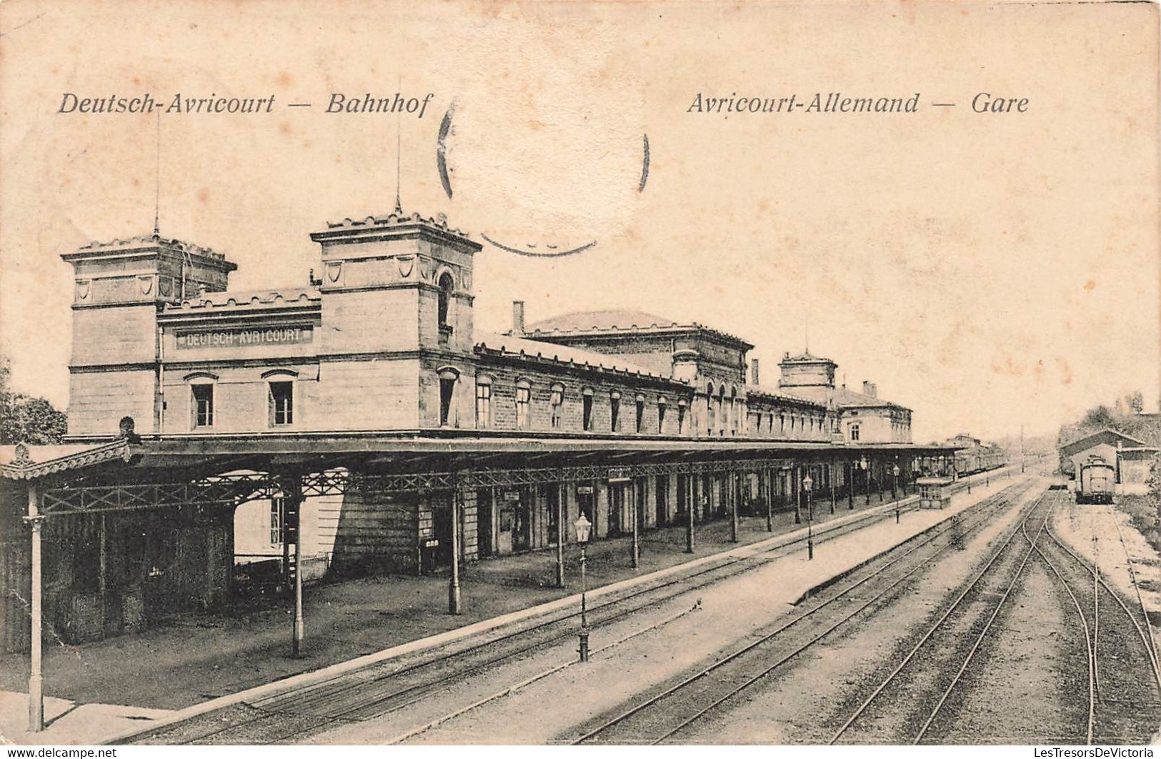 CPA Deutsch Avricourt - Bahnhof - Avricourt Allemand - Gare - Stations - Zonder Treinen