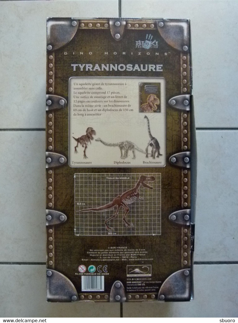 Tyrannosaure Rex Géant à Assembler. Dino Horizons. Buki Prehistoire. Approx 100 Cm X 65 Cm X 22cm. Voir Photos - Autres & Non Classés