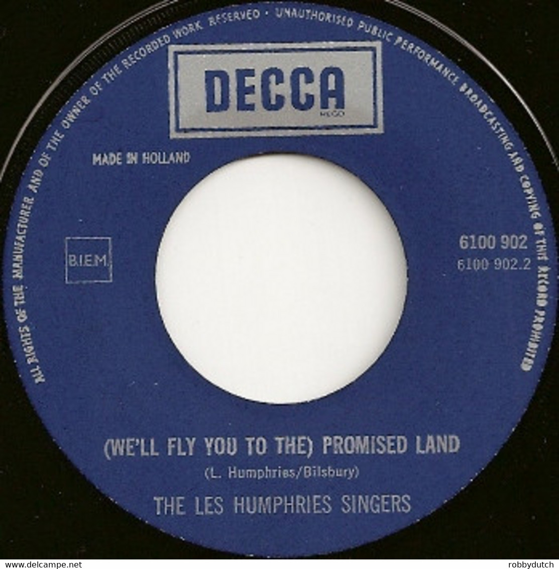 * 7" * LES HUMPHRIES SINGERS - THIS OLE HOUSE / WE'LL FLY YOU TO THE PROMISED LAND - Religion & Gospel