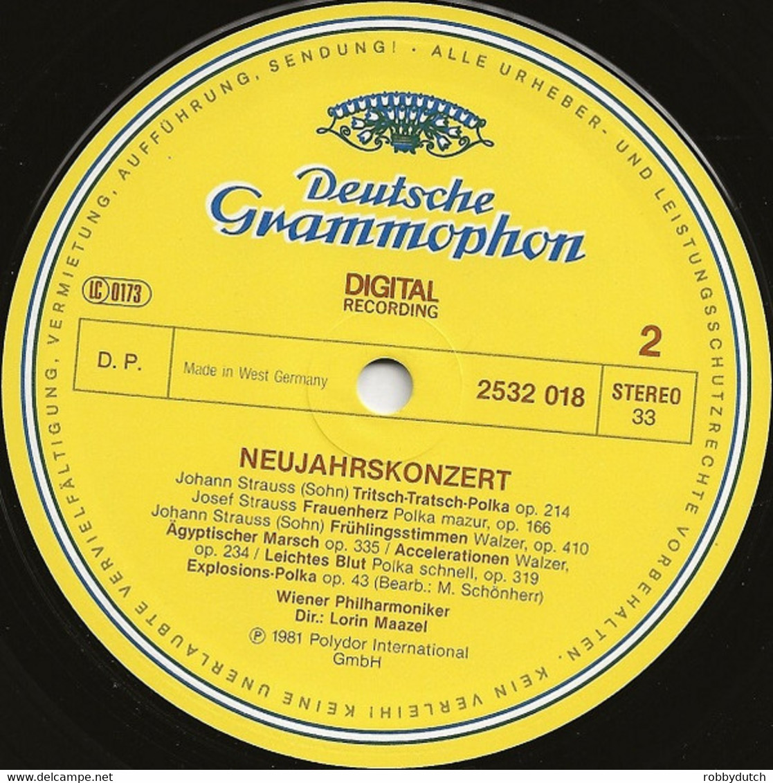 * LP"    WIENER PHILHARMONIKER - NEW YEAR'S IN VIENNA (Germany 1981 EX!!) - Classica