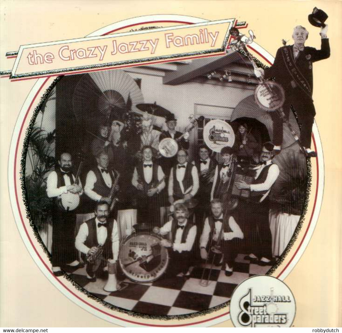 * 7"  In LP Cover *  JAZZ HALL STREET PARADERS - THE CRAZY JAZZ FAMILY (Holland 1986 EX!!) - Jazz