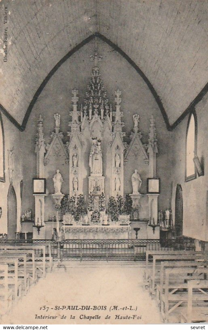 St-PAUL-du-BOIS. -  Intérieur De La Chapelle De Haute-Foi - Altri & Non Classificati