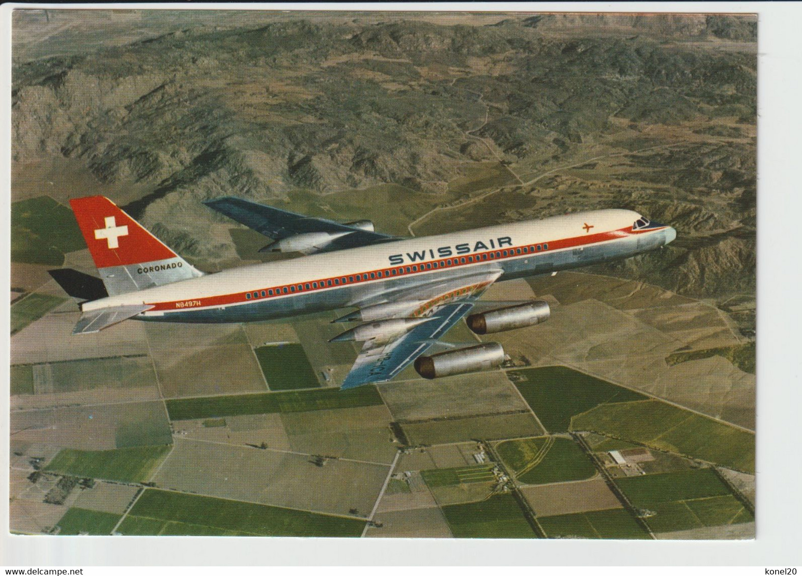 Vintage Pc Swissair Convair Coronado Aircraft - 1919-1938: Entre Guerres