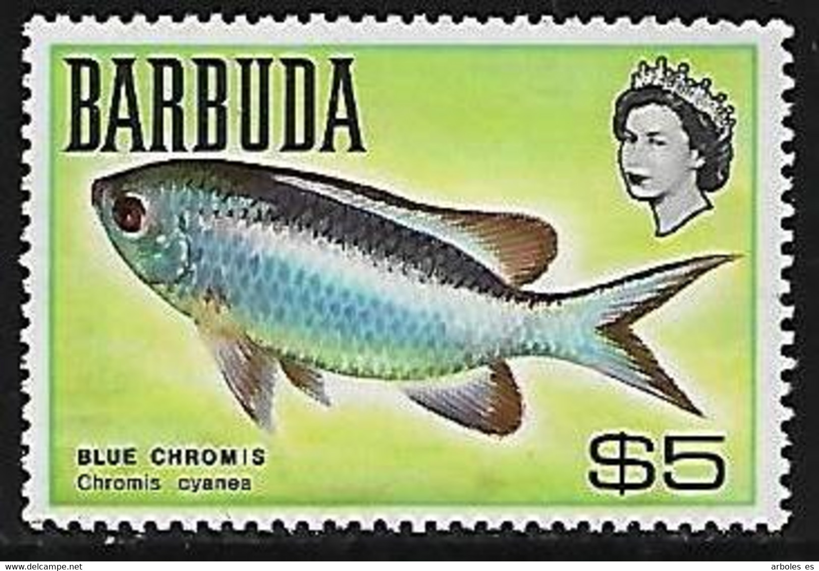 BARBUDA - SERIE BASICA - AÑO 1968 - Nº CATALOGO YVERT 0027 - NUEVOS - Barbuda (...-1981)