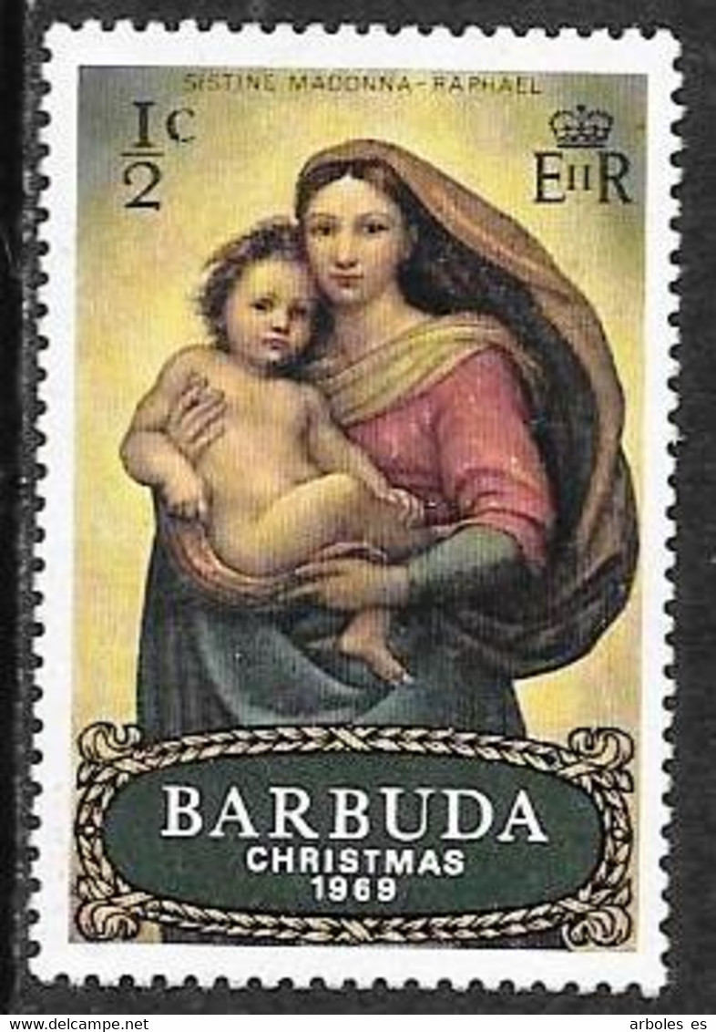 BARBUDA - NAVIDAD - AÑO 1969 - Nº CATALOGO YVERT 0098 - NUEVOS - Barbuda (...-1981)