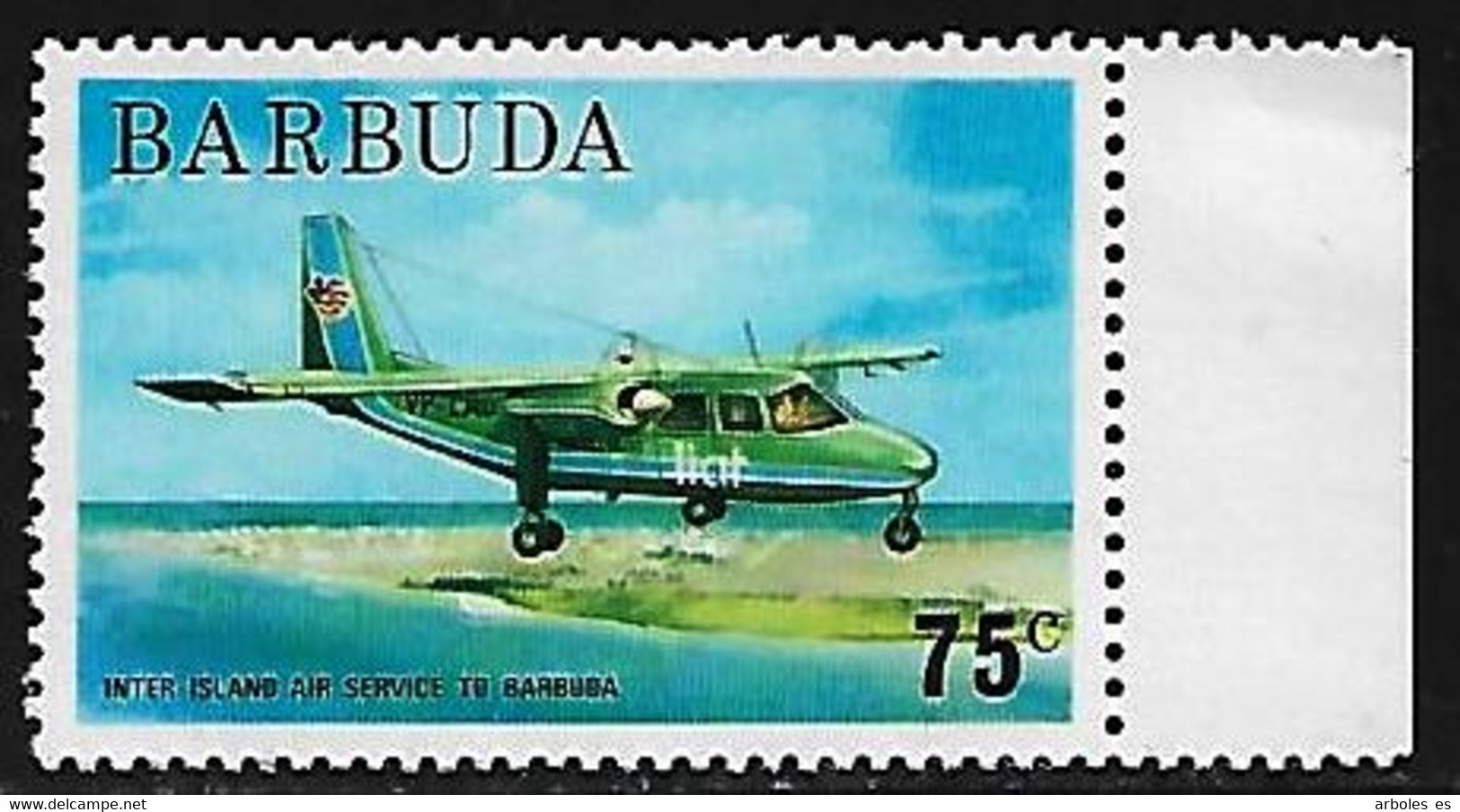 BARBUDA - SERIE BASICA - AÑO 1974 - Nº CATALOGO YVERT 0204 - NUEVOS - Barbuda (...-1981)