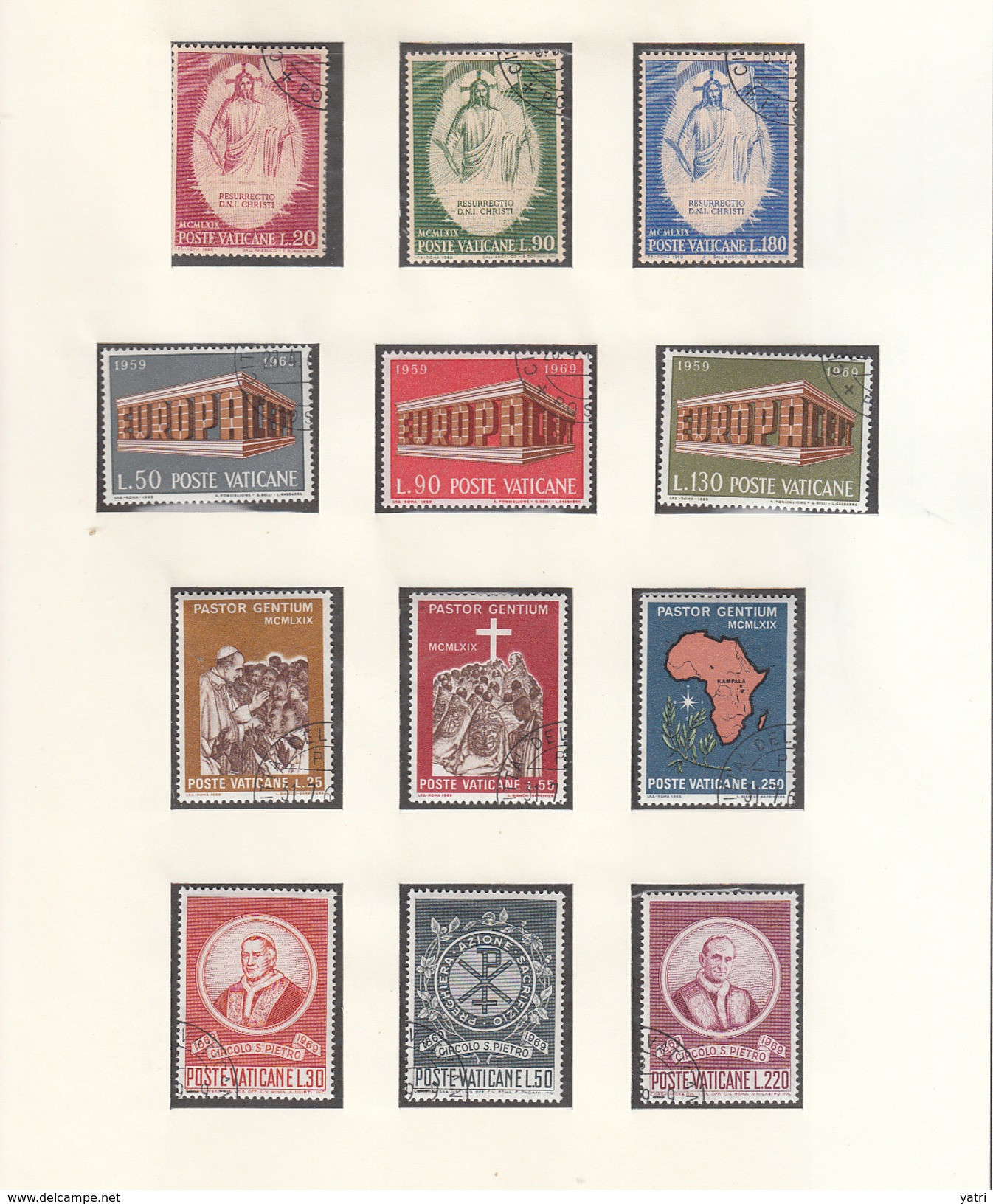 Vaticano - 1969 - Annata Completa | Complete Year Set (annullati) - Annate Complete