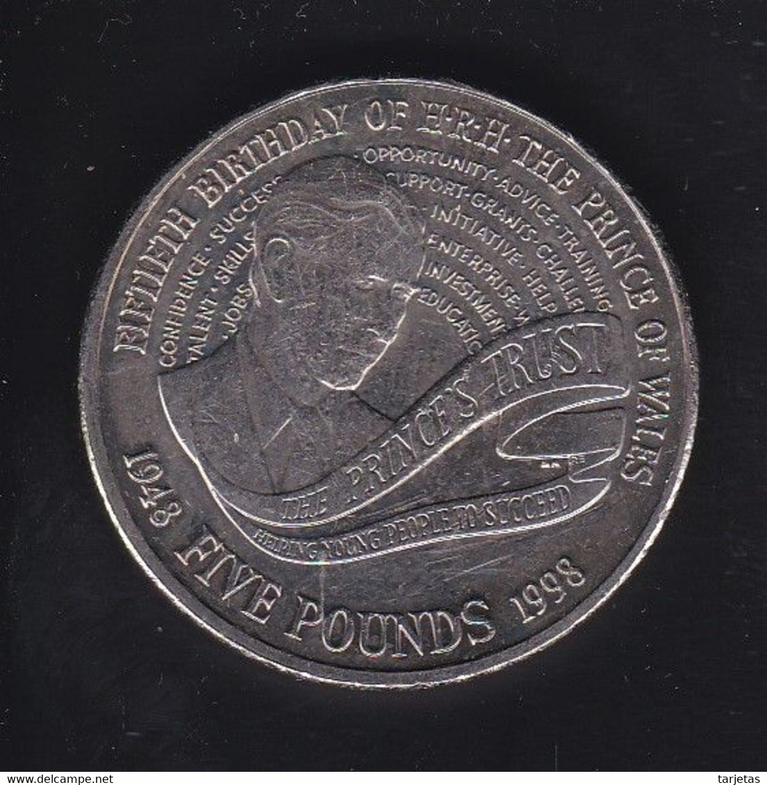 MONEDA DE PLATA DE GRAN BRETAÑA DE 5 POUNDS DEL AÑO 1998 - LA DE LA FOTO (SILVER,ARGENT) - 5 Pounds