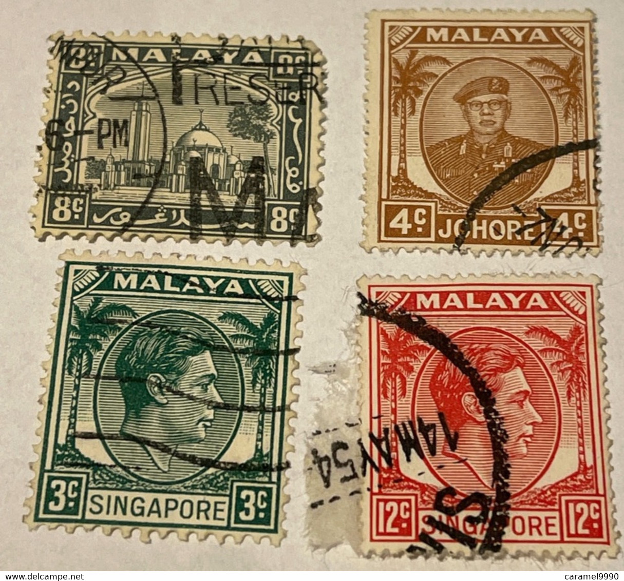 Postzegels Malaya Singapore , Johore D Zegels - Johore