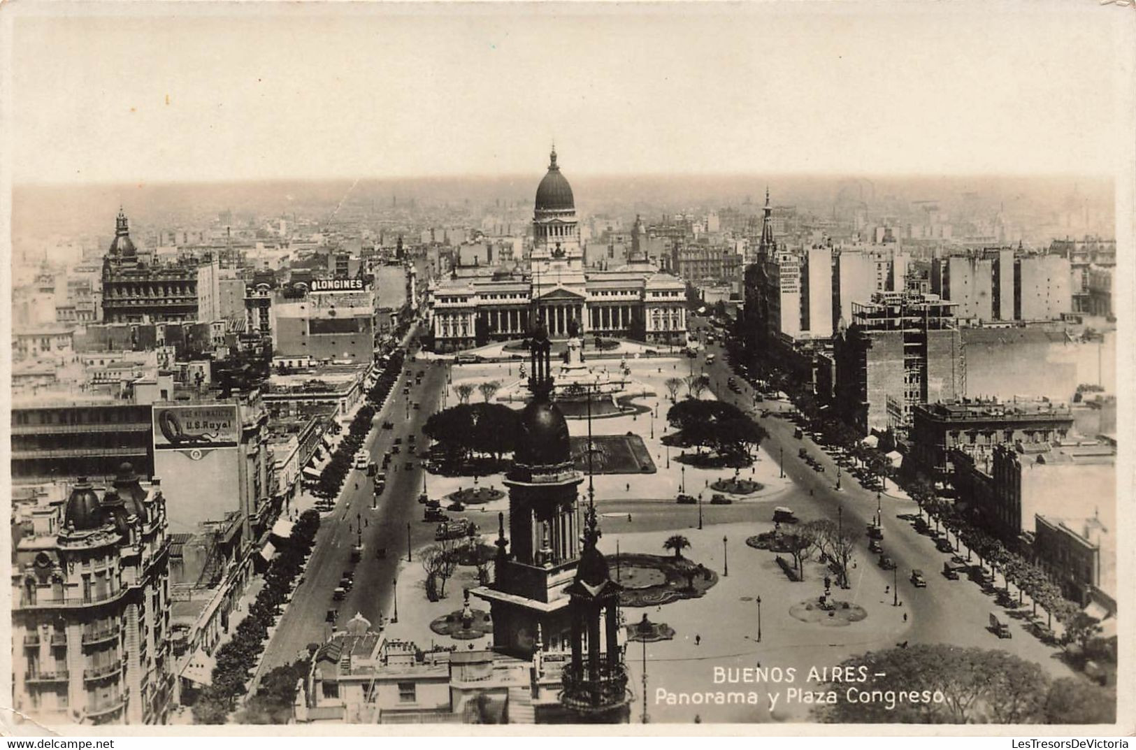 CPA Argentine - Buenos Aires - Panorama Y Plaza Congreso - Argentine