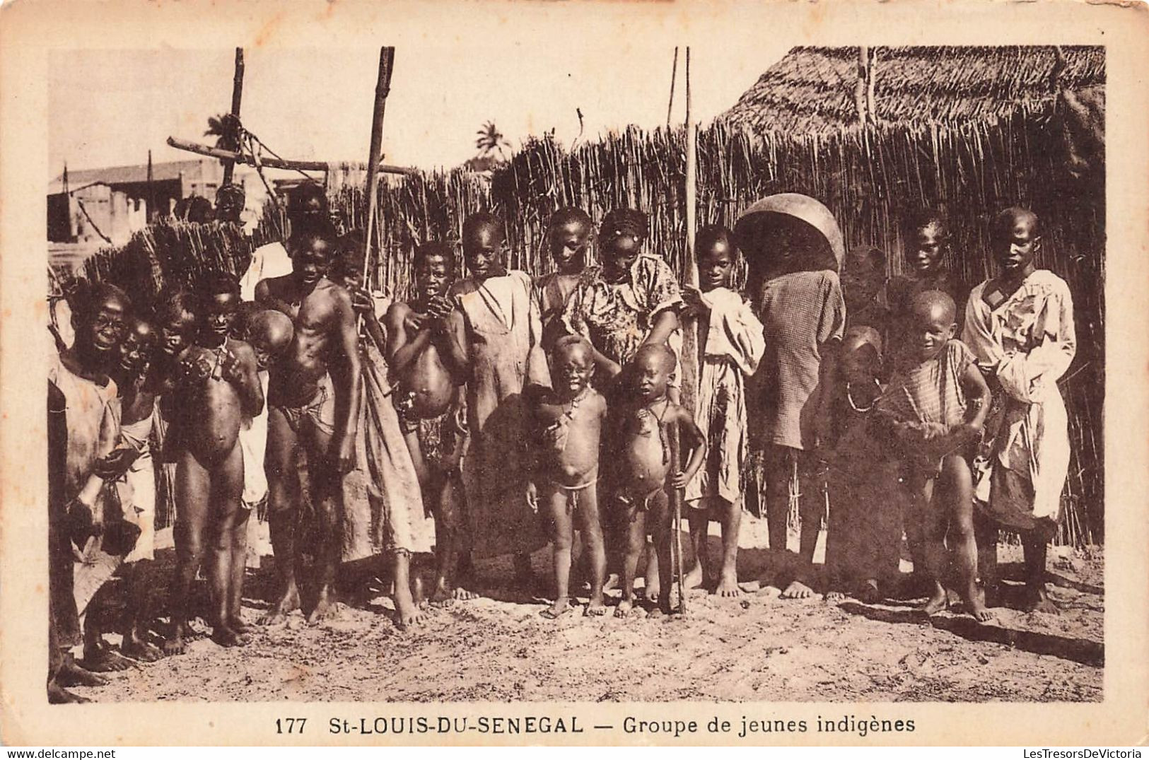 CPA St Louis Du Senegal - Groupe De Jeunes Indigènes - Collection Générale Etienne Lagrange - Senegal