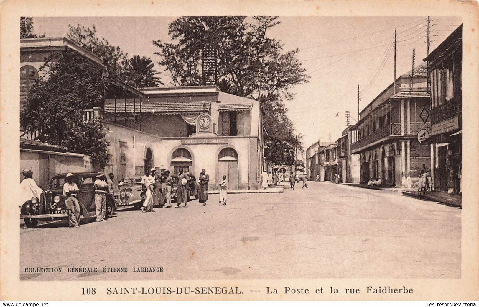 CPA Saint Louis Du Senegal - La Poste Et La Rue Faidherbe - Collection Générale Etienne Lagrange - Senegal