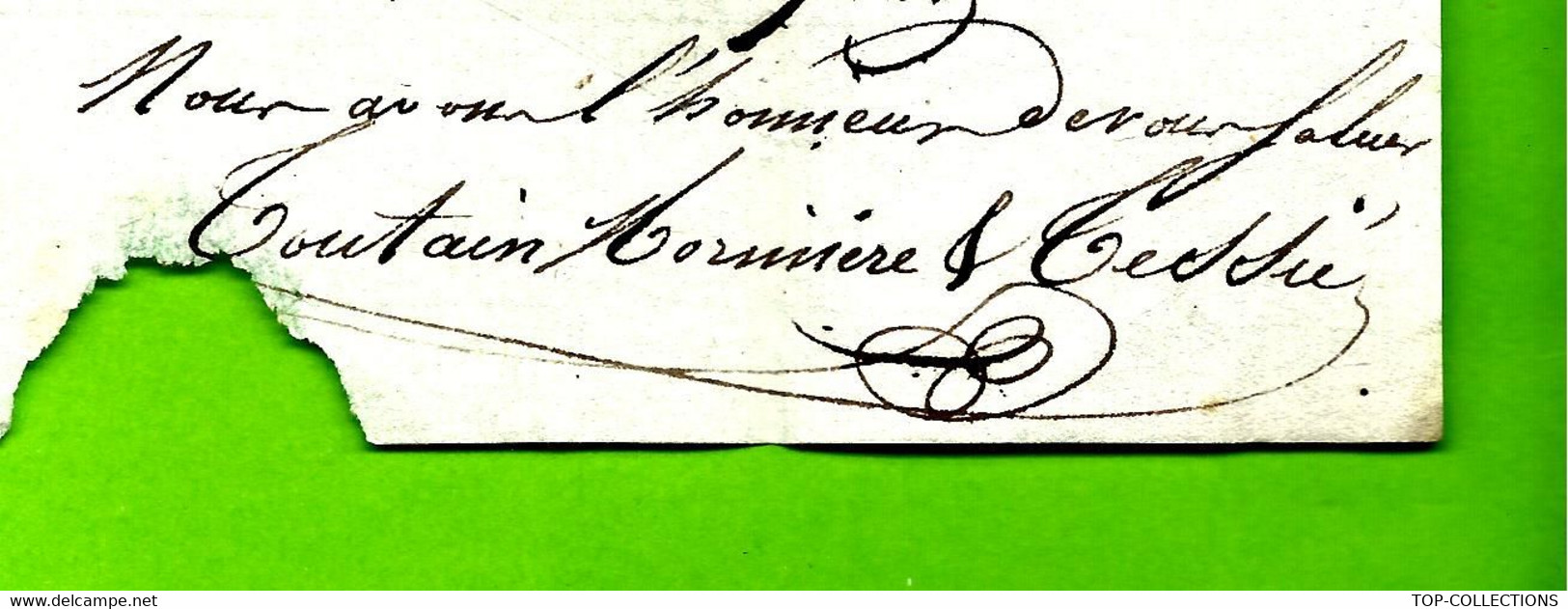 1811 AGRICULTURE  LES DEBUTS DU MACHINISME AGRICOLE  Toutain De La Moriniere & Tessier Angers LETTRE Sign V HISTORIQUE - 1800 – 1899