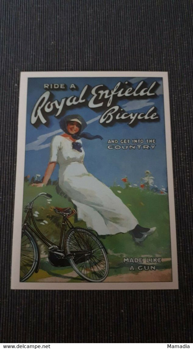 CARTE POSTALE PUBLICITE CYCLE VELO ROYAL ENFIELD BICYCLE - Autres & Non Classés