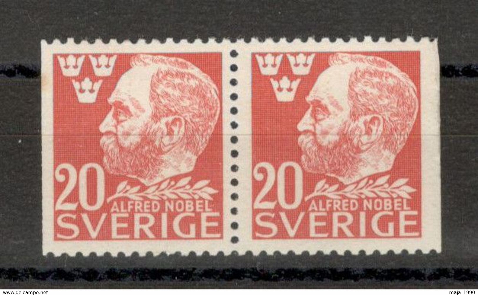 Sweden - MNH PAIR, 50th Ann. Death Alfred Nobel - Mi.No, 325D - 1946. - Neufs