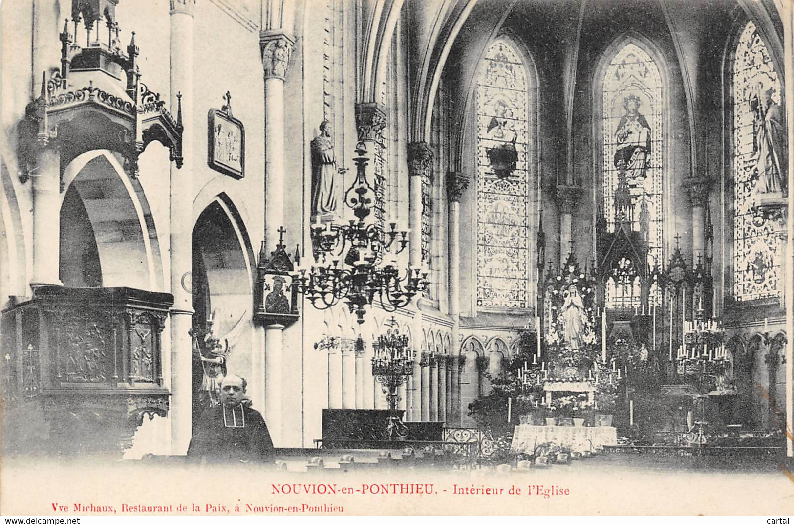 80 - NOUVION-en-PONTHIEU - Intérieur De L'Eglise - Nouvion