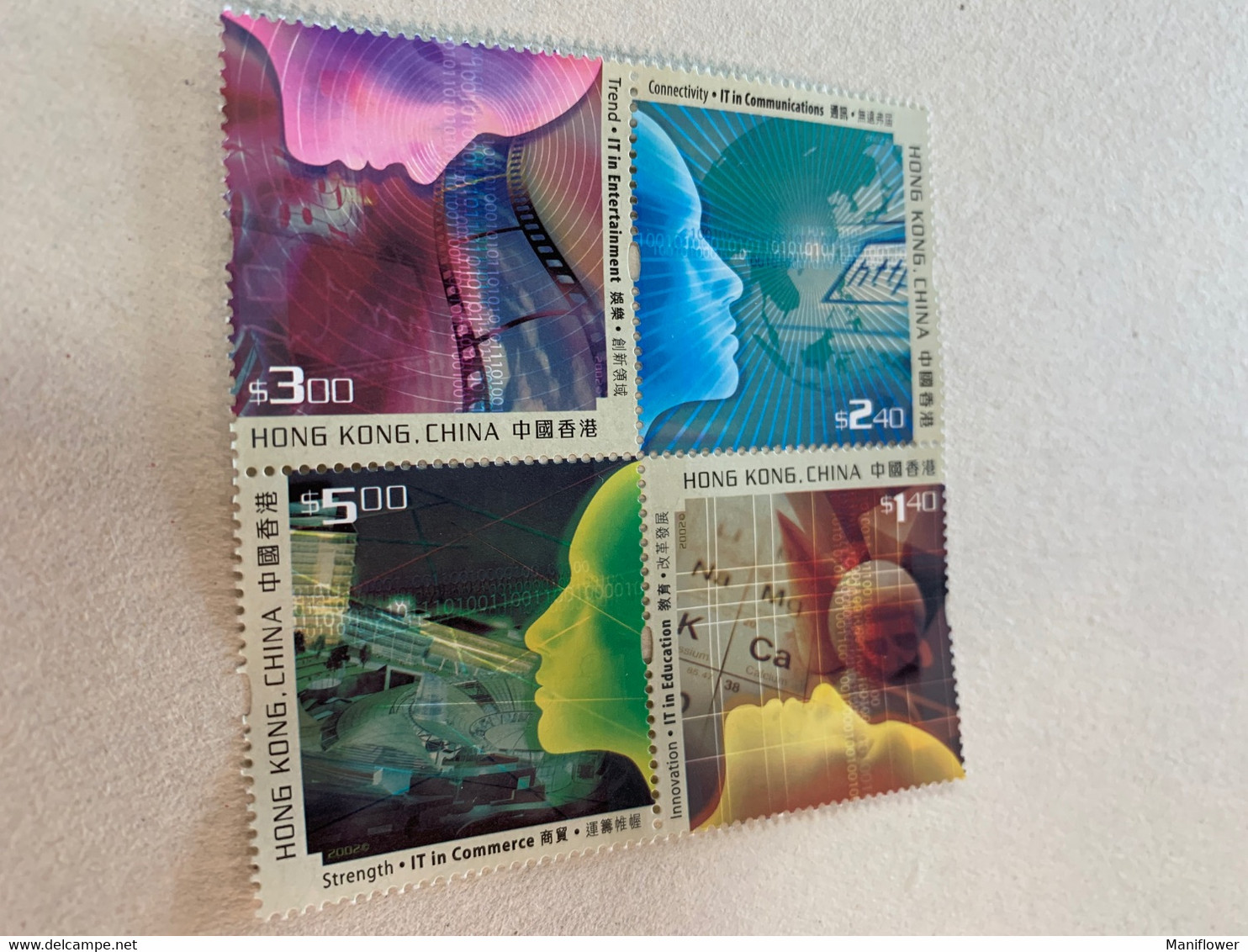 Hong Kong Stamp MNH Cyber IT Block Film - Nuevos