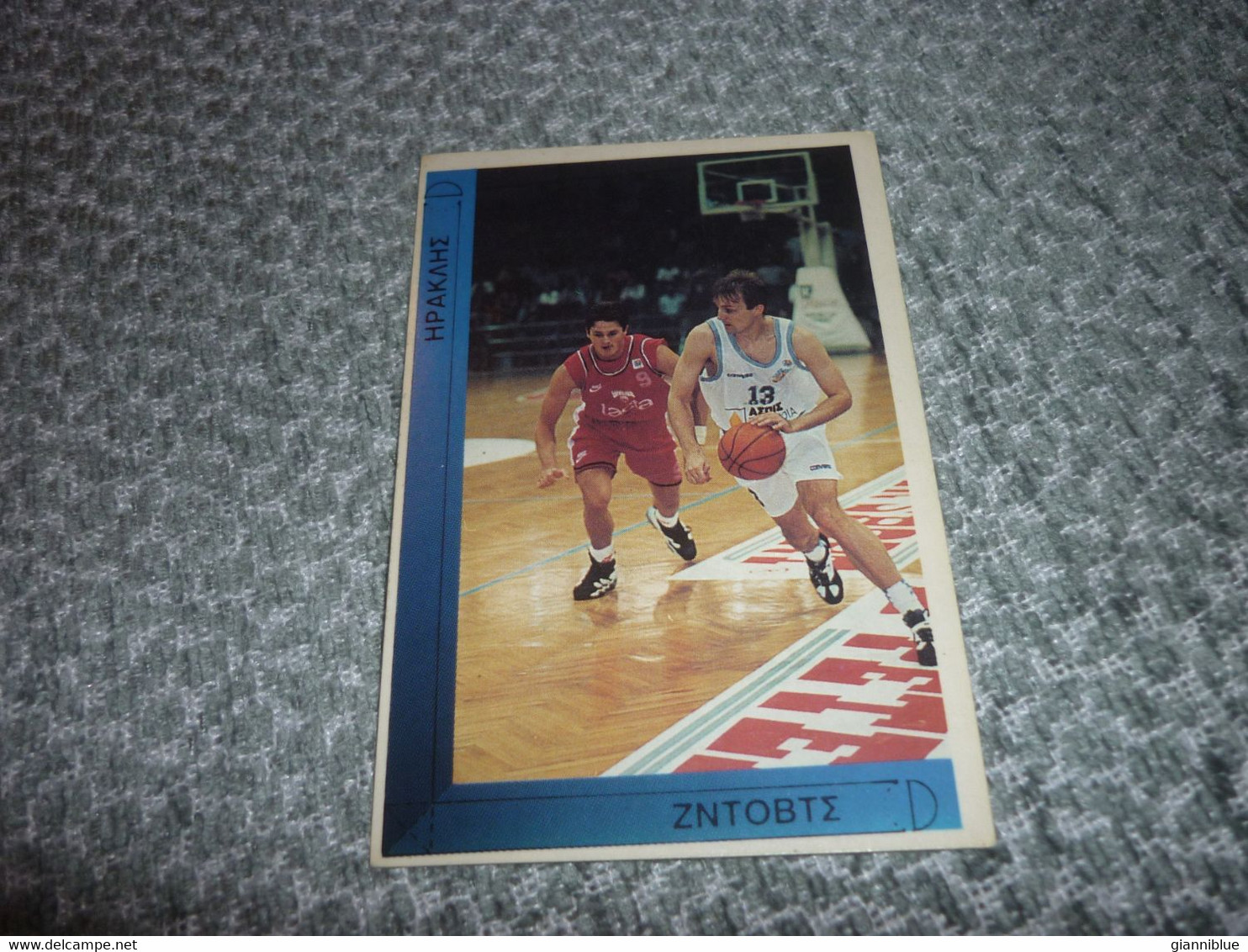 Jure Zdovc Iraklis Virtus Bologna Basket 95-96 Rare Greek Edition No Panini Basketball Unstuck Sticker #113 - 1990-1999