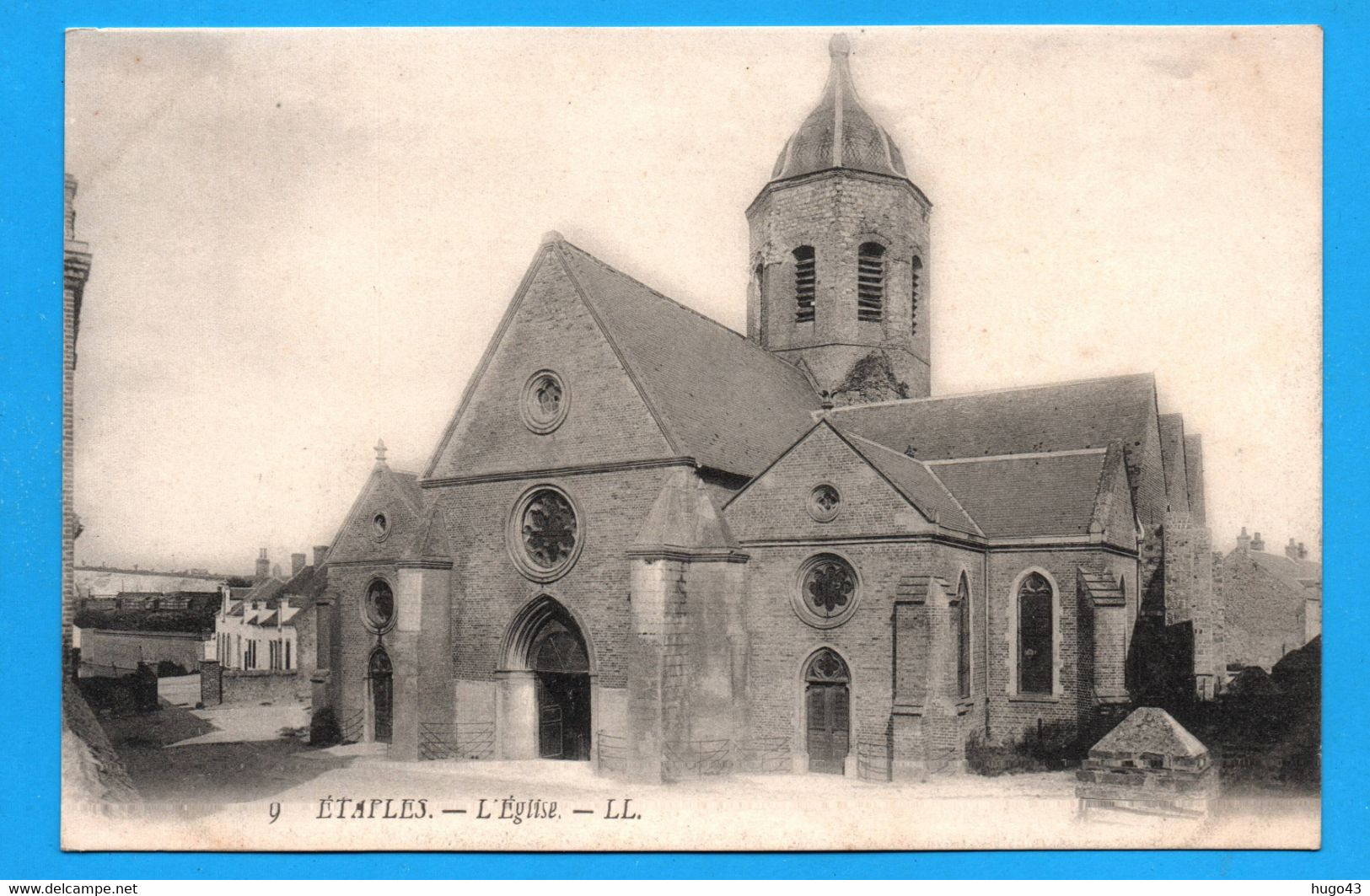 (RECTO / VERSO) ETAPLES - N° 9 - L' EGLISE - CPA - Etaples