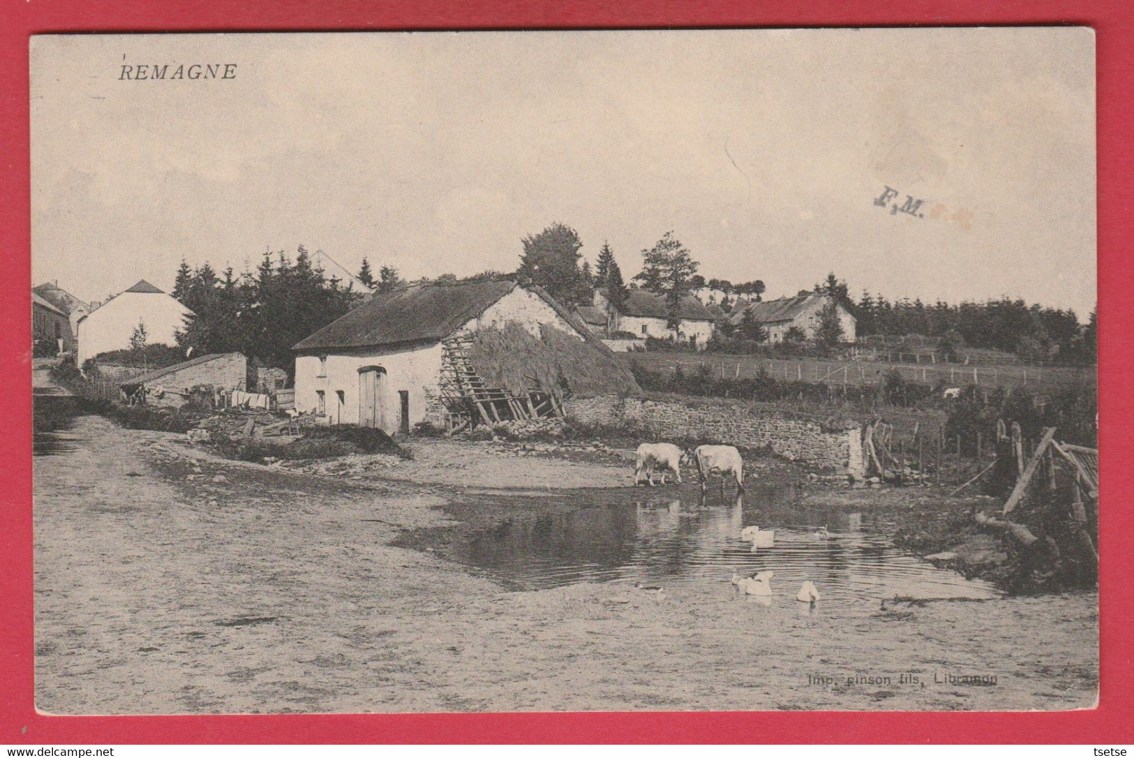 Remagne ... Vue Partielle Du Village ... Aucune Dénomination - 191? ( Voir Verso ) - Libramont-Chevigny