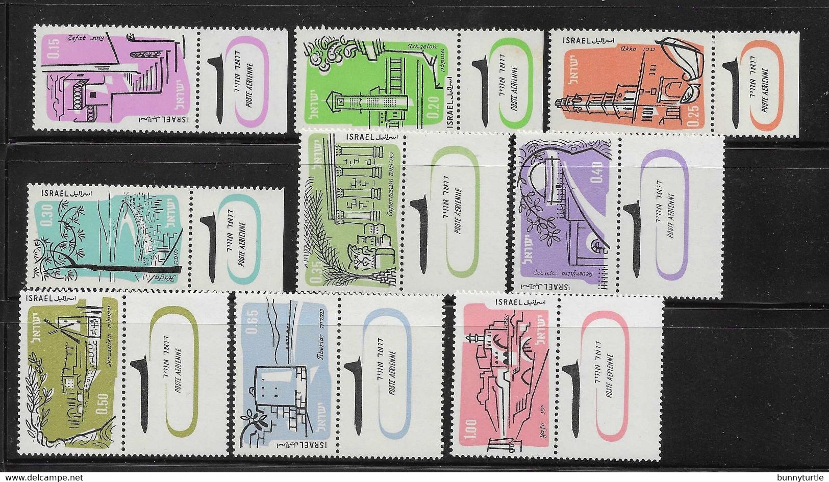 Israel 1960 - 1961 Scenery Airmail MNH - Luftpost