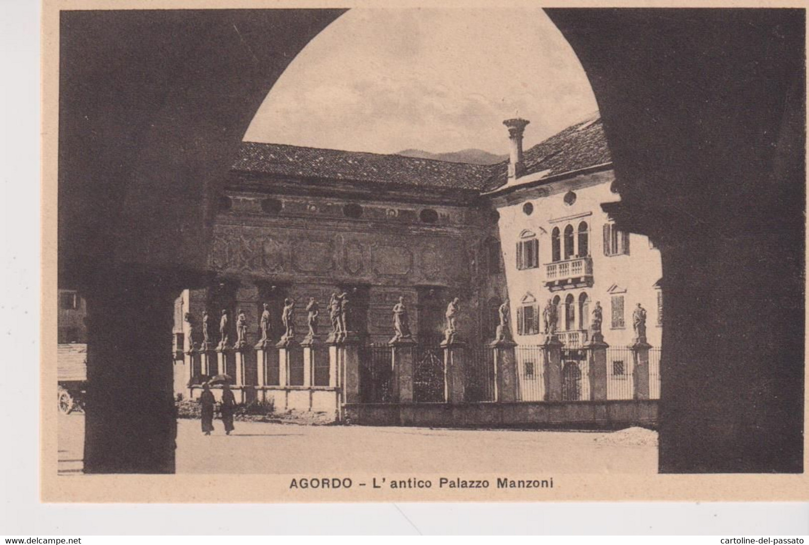 AGORDO  BELLUNO ANTICO PALAZZO MANZONI  NO VG - Treviso