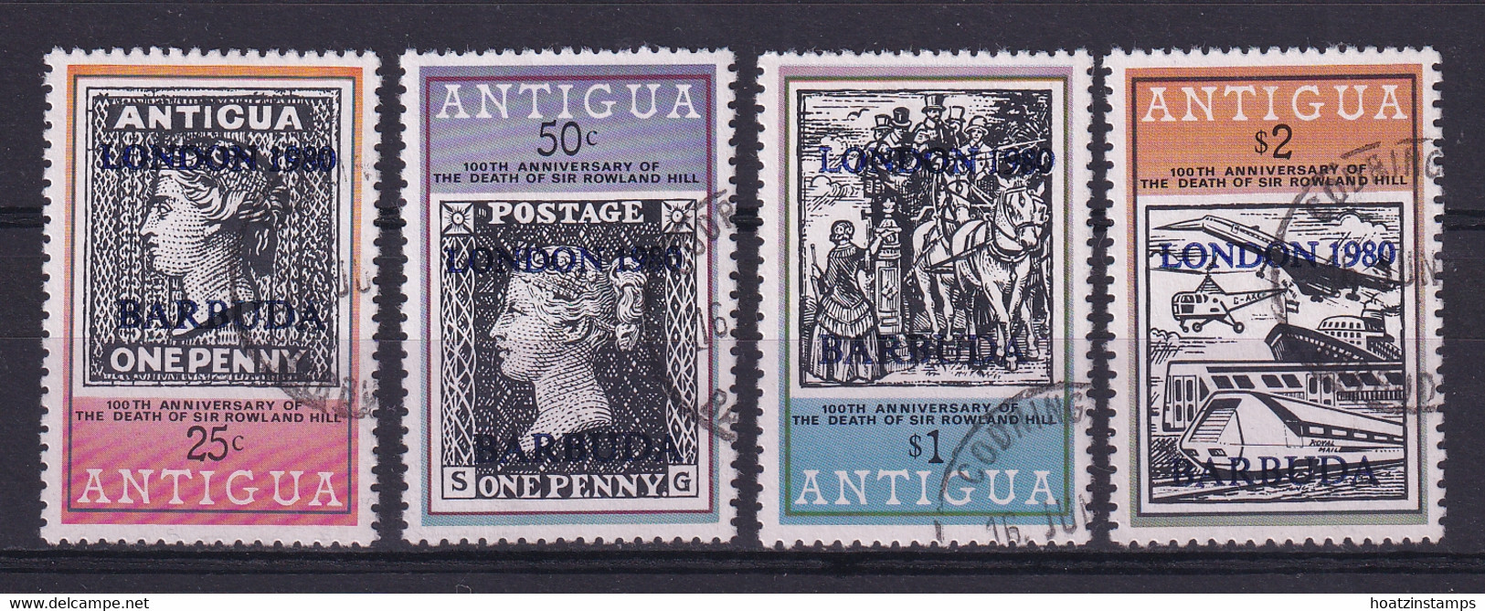 Barbuda: 1980   London 1980 International Stamp Exhibition 'Barbuda' OVPT    Used - Barbuda (...-1981)