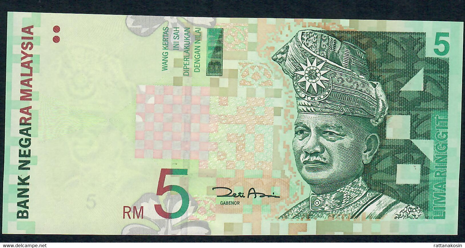 MALAYSIA P41b 5 RIGGIT 2001 SIGNATURE 6 #AZ   UNC. - Malasia