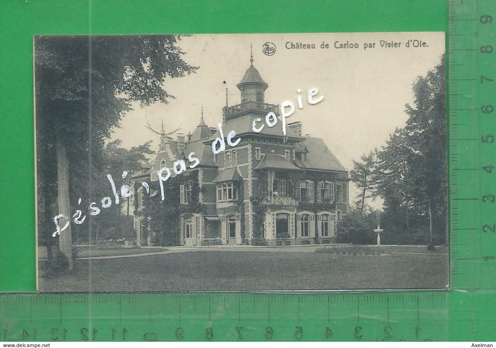 BELGIQUE, BRUXELLES, UCCLE : Château De Carloo Par Vivier D'Oie - Uccle - Ukkel