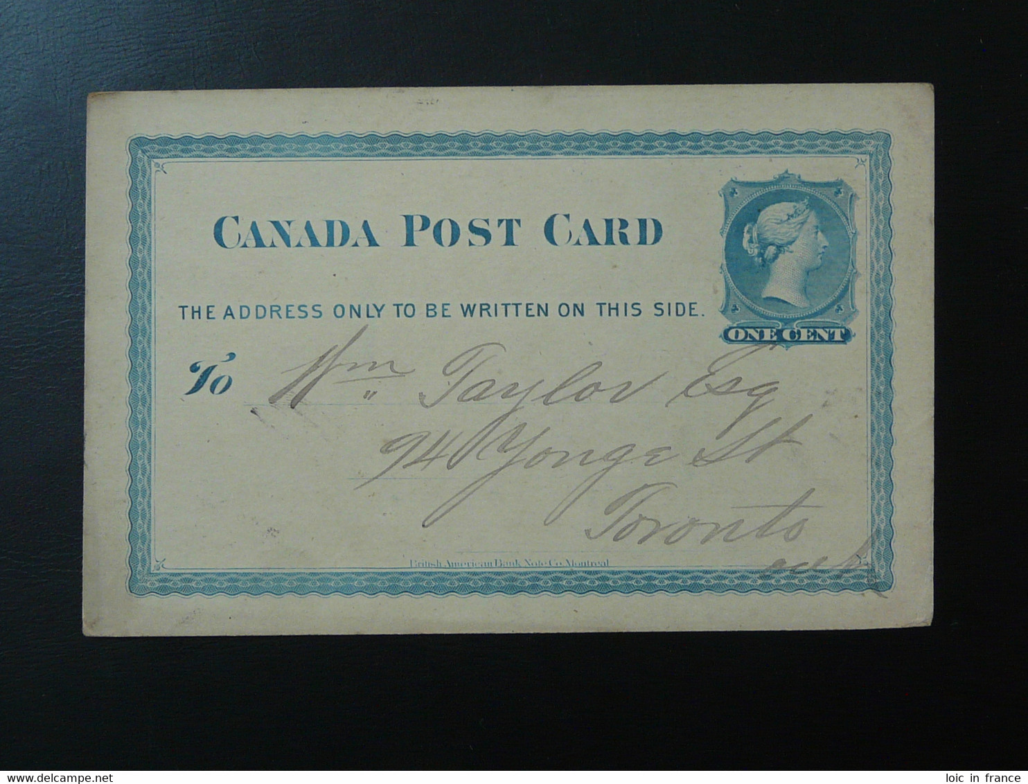 Entier Postal Stationery Card Montreal Canada 1881 - Cartas & Documentos