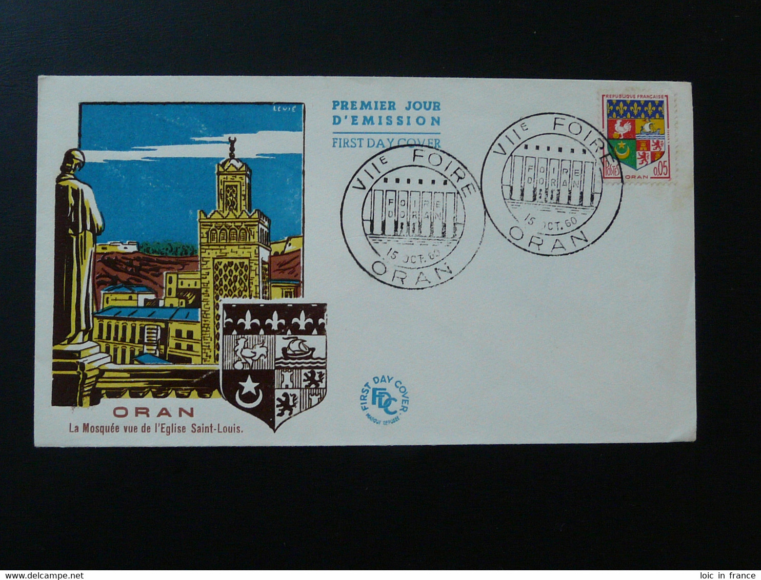 FDC Mosquée Et Eglise St-Louis Foire D'Oran Algérie 1960 (ex 2) - FDC