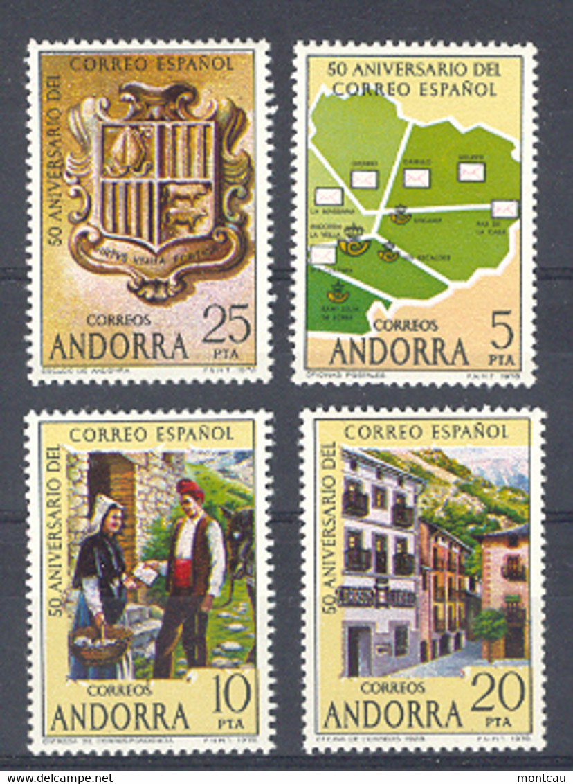 Andorra - 1978. 50 Anv. Correo Ed 116A-D - Neufs