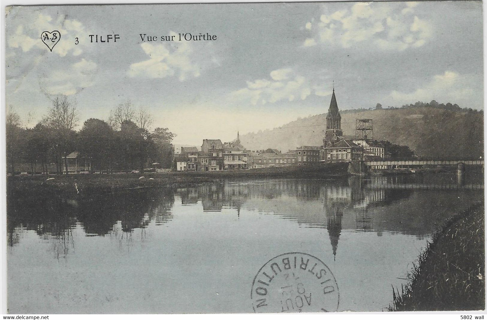 TILFF : Vue Sur L'Ourthe  -  1912 - Esneux