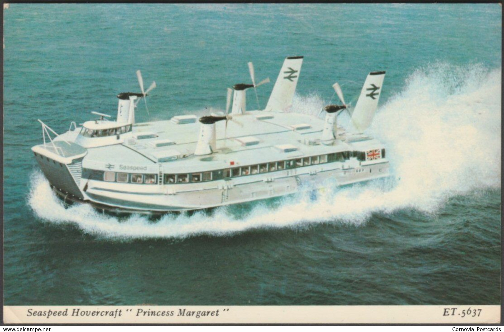 Seaspeed Hovercraft Princess Margaret, 1973 - Charles Skilton Postcard - Aéroglisseurs