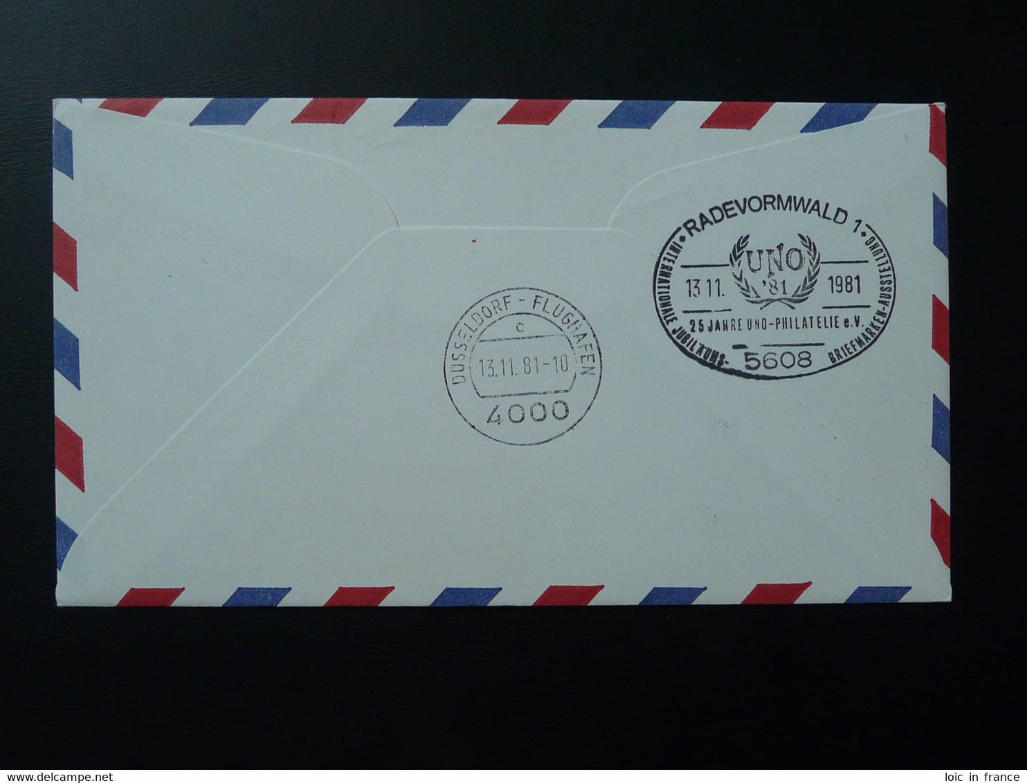 Lettre Vol Flight Cover Flugpost Wien Vereinte Nationen --> Dusseldorf 1981 - Briefe U. Dokumente