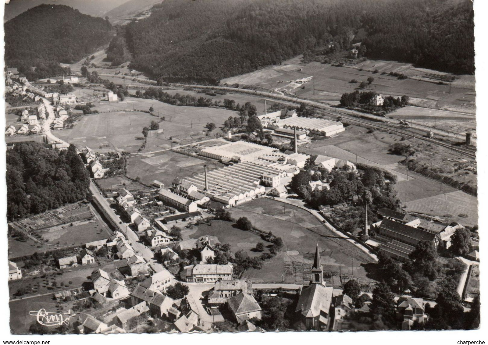 67 BAS-RHIN ROTHAU 10823 VUE AERIENNE PANORAMIQUE SUR LA CLAQUETTE  EDIT. CIM - Rothau