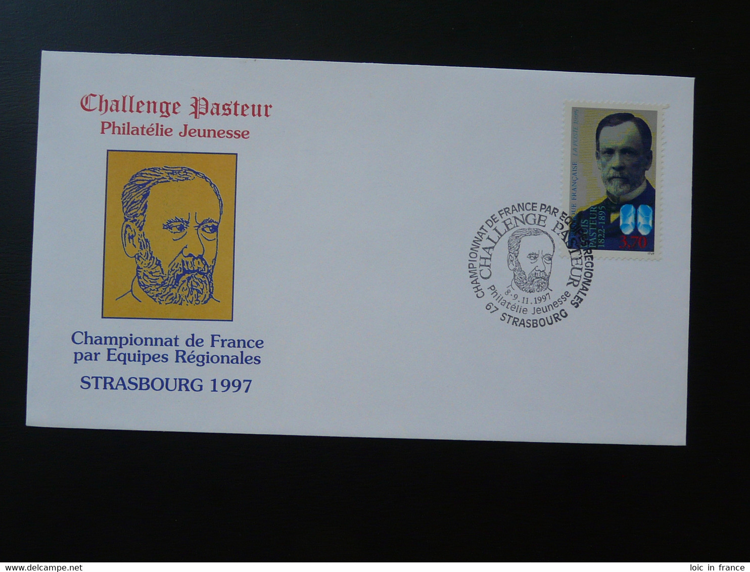 Lettre Cover Challenge Pasteur 67 Strasbourg 1997 - Louis Pasteur