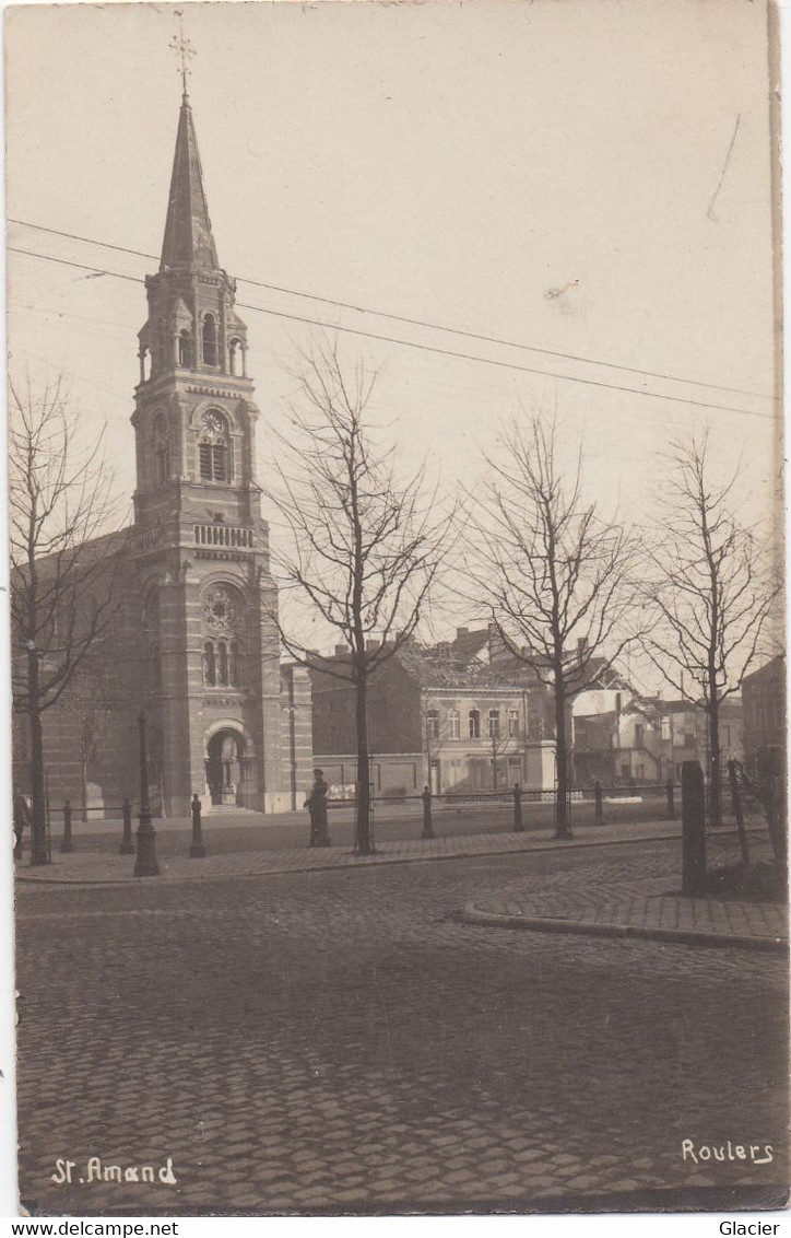 ROULERS - Duitse Fotokaart - Carte Photo - St Amand Kirche - Ledegem