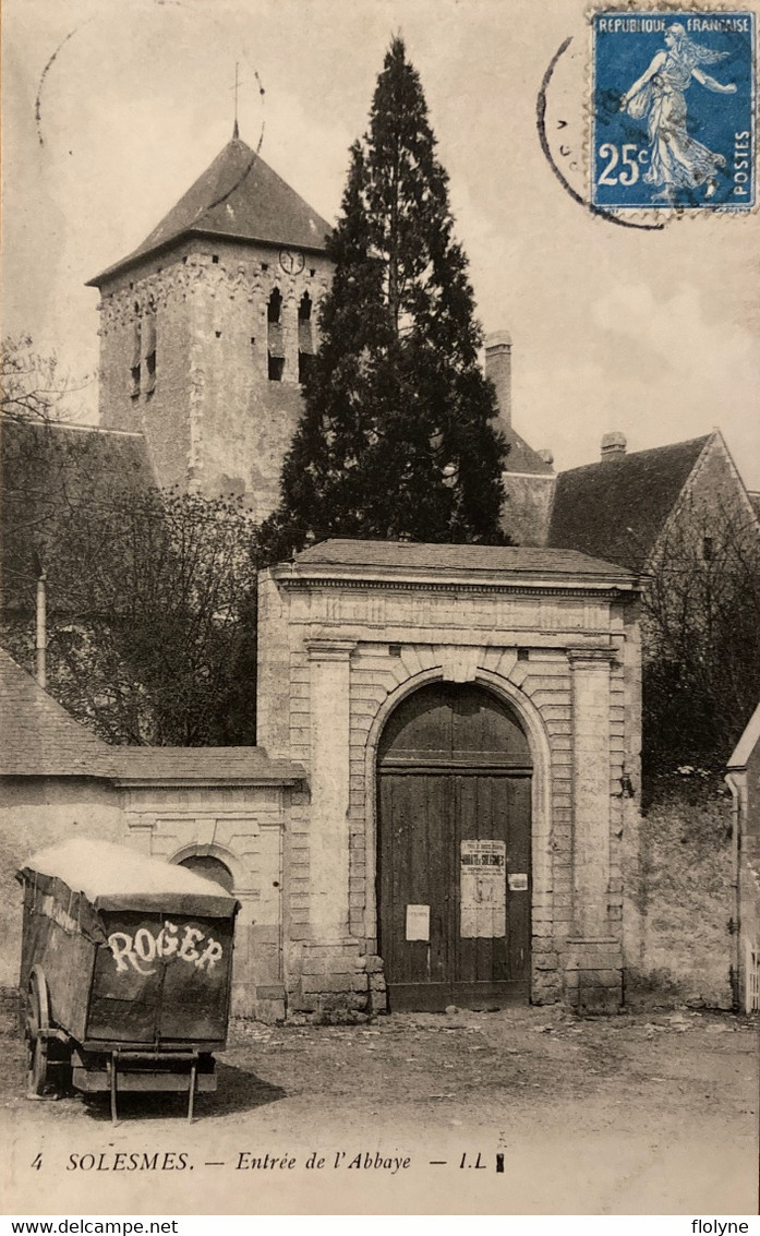 Solesmes - Entrée De L’abbaye - Remorque Publicitaire ROGER - Solesmes